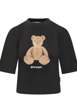 Boxy T-Shirt with Bear Print