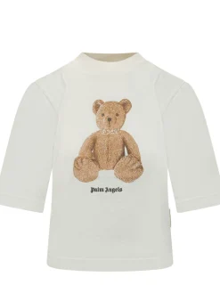 Boxy T-Shirt with Bear Print