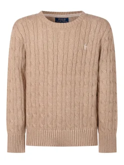 Boys Cable-Knit Cotton Sweater