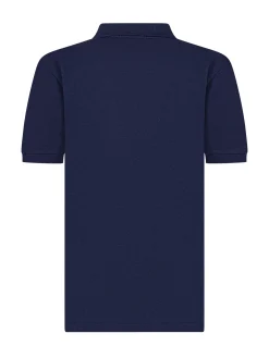 Boys Cotton Piqué Polo with Embroidered Logo
