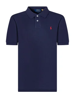 Boys Cotton Piqué Polo with Embroidered Logo