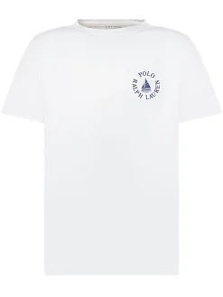 Boys Cotton T-Shirt with Logo Print
