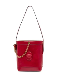 Bucket Bag with Chain and Single Handle