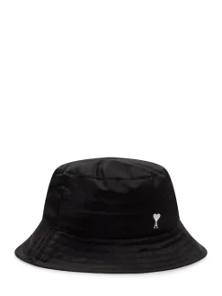 Bucket Hat with Metal Heart Logo AMI Stud