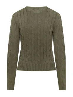 Cable Knit Crewneck Sweater