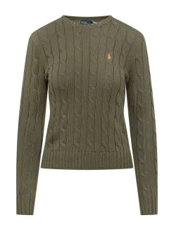 Cable Knit Crewneck Sweater