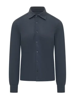 Camicia a Manica Lunga con Colletto Classico e Bottoni
