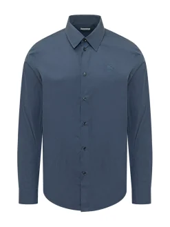 Camicia a Manica Lunga con Colletto Classico e Bottoni