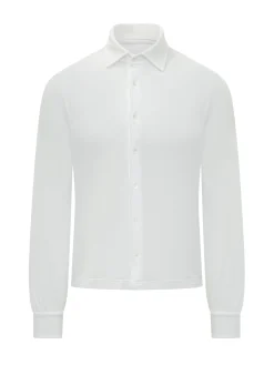 Camicia a Manica Lunga con Colletto Classico e Bottoni