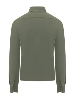 Camicia a Manica Lunga con Colletto Classico e Bottoni
