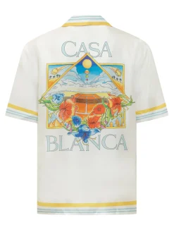 Camicia a Maniche Corte con Collo Cubano