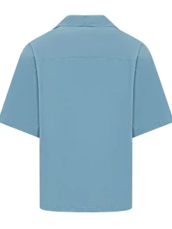 Camicia a Maniche Corte con Colletto Classico e Tasca