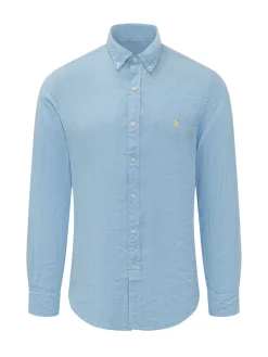 Camicia a Maniche Lunghe con Colletto Button-Down