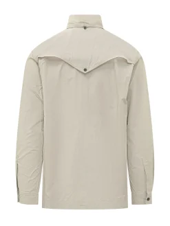 Camicia a Maniche Lunghe con Tasche e Bottoni