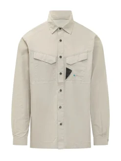 Camicia a Maniche Lunghe con Tasche e Bottoni