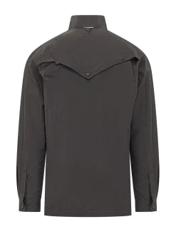 Camicia a Maniche Lunghe con Tasche Applicate