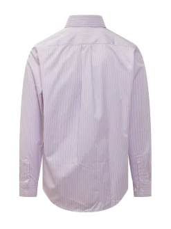 Camicia a Righe con Colletto Button Down