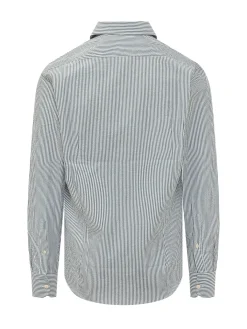 Camicia a Righe con Colletto Classico