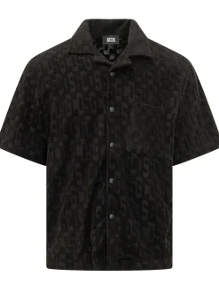 Camicia Bowling con Bottoni a Pressione