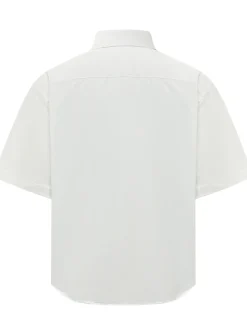 Camicia Boxy a Maniche Corte con Tasca