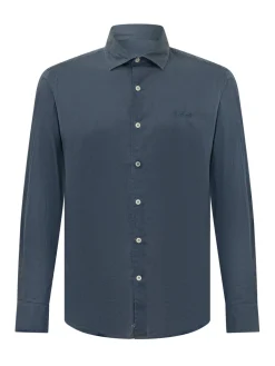 Camicia Ice con Logo Ricamato