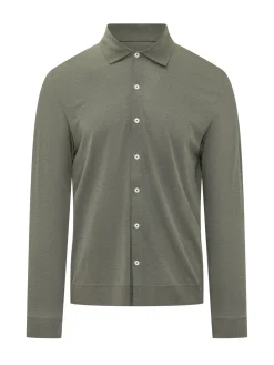 Camicia in Maglia con Bottoni