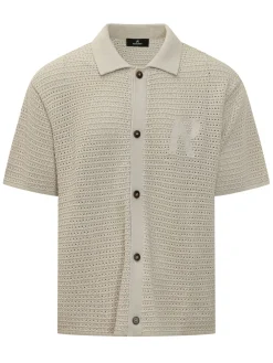 Camicia in Maglia con Bottoni
