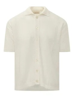 Camicia in Maglia con Colletto e Bottoni