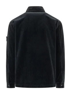 Camicia in Velluto a Coste con Tasca