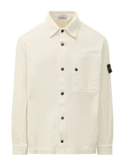 Camicia in Velluto a Coste con Tasca