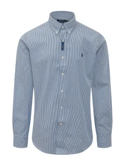 Camicia Sportiva a Maniche Lunghe a Righe