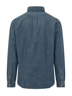 Camicia Sportiva in Denim a Maniche Lunghe