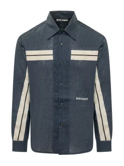 Camicia Track con Bande e Logo