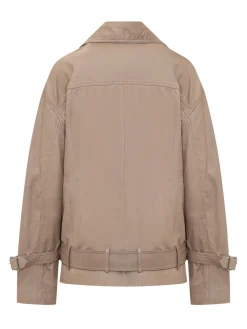 Candy Biker Jacket with Belt and Zip