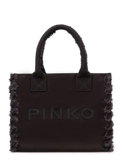 Canvas Shopper Bag with Logo