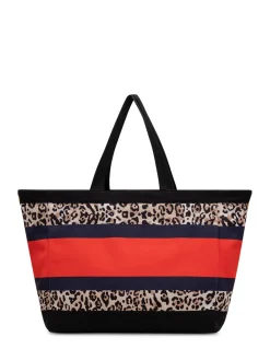 Canvas Tote Bag with Animal Print
