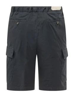 Cargo Bermuda Shorts with Applied Pockets
