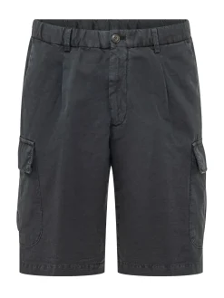Cargo Bermuda Shorts with Applied Pockets