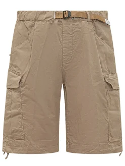 Cargo Bermuda Shorts with Belt and Side Pockets