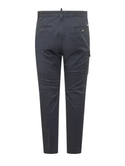 Cargo Pants with Pockets and Buttons