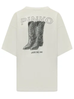 Carmagnola T-shirt with Short Sleeves and Logo Print