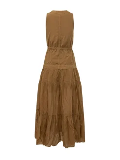 Casarsa V Neck Dress with Ruffles