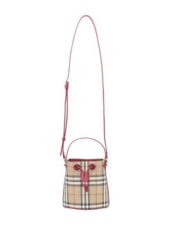 Checked Bucket Bag
