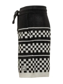 Checkered Mesh Short