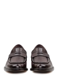 Classic Loafers with Front Strap
