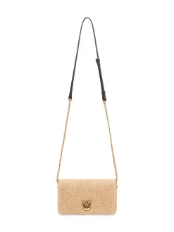 Click Soft Bag with Flap and Woven Texture