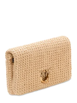 Click Soft Bag with Flap and Woven Texture