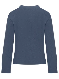 Collarless Jacket with Hook Closure