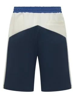 Color Block Shorts with Elastic Waist