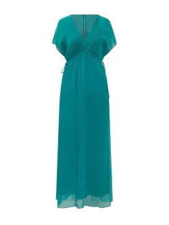 Column Dress with Chain Shoulders